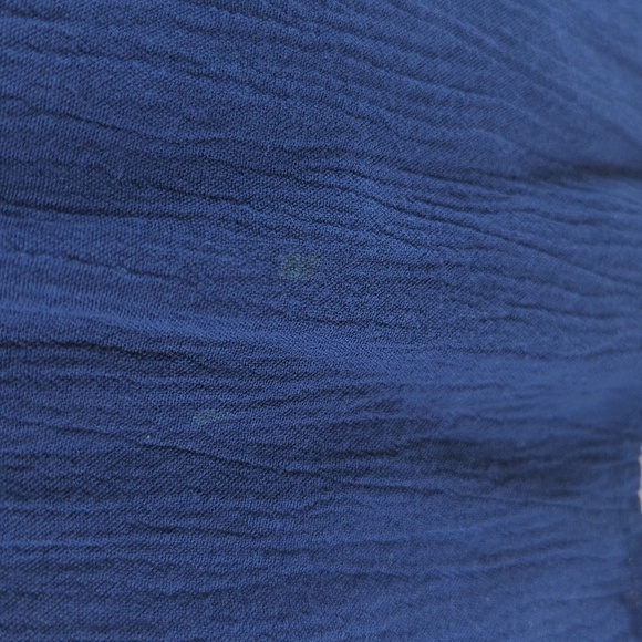 Ambiance Off Shoulder Romper Navy Blue S summer bohemian casual cottagecore - Picture 8 of 8